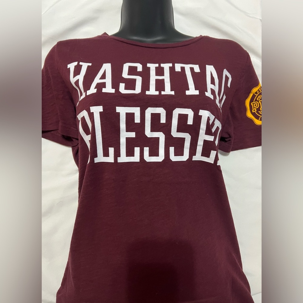 “Hashtag Blessed” VS Pink Short Sleeve Tee